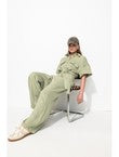 Combinaison-pantalon Femme - Kaki Uni Clair