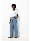 Jean Large Charpentier Femme - Jeans Uni Fonce