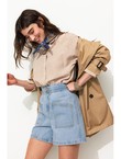 Short en Jean Femme - Jeans Uni Clair