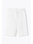 Bermuda en Lyocell & Lin Femme - Blanc Uni Clair