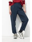Pantalon de Tailleur Femme - Bleu Uni Fonce