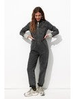Combinaison-pantalon en Jean - Noir Uni Fonce