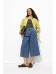 Jupe-culotte en Jean Femme - Jeans Uni Fonce