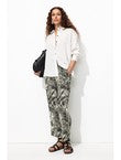 Pantalon Court Imprimé Femme - Noir Imprime
