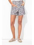 Short en Toile Imprimée Femme - Multicolore Imprime