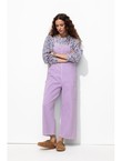 Combinaison Salopette en Jean - Violet Uni Colore