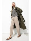 Trench Coupe-vent Femme - Naturel Uni Clair