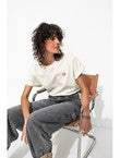 T-shirt Coeur Femme - Naturel Uni Clair