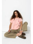 T-shirt Coeur Femme - Rose Uni Colore