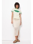 T-shirt Sisters Club - Vert Uni Colore
