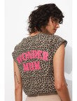 T-shirt à Message Femme - Multicolore Imprime