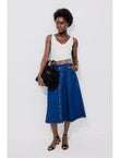 Débardeur Col V en Coton Femme - Blanc Uni Clair