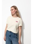 T-shirt à Message Éco-conçu - Naturel Uni Clair
