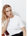 T-shirt Col Rond Éco-conçu - Blanc Uni Clair