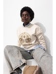 Sweat-shirt à Motif Pailleté - Naturel Imprime