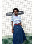 T-shirt Rayé Made In France - Bleu Raye