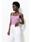 Débardeur en Jersey Uni Femme - Violet Uni Colore