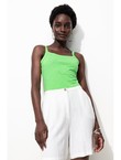 Débardeur en Jersey Uni Femme - Vert Uni Colore