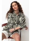 Chemise Imprimée Femme - Noir Imprime