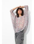 Chemise Oversize en Voile - Naturel Imprime