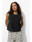 Top Court Recto/verso Femme - Gris Uni Fonce
