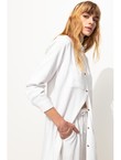 Longue Chemise Femme - Naturel Uni Clair