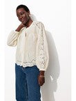 Chemisier Broderie Anglaise - Naturel Uni Clair