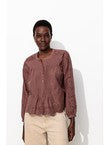 Chemisier Broderie Anglaise - Violet Uni Colore