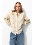 Chemise Gaze de Coton Brodée - Naturel Uni Clair