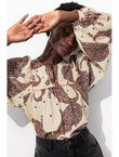 Blouse Imprimée Femme - Naturel Imprime