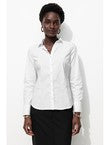 Chemise en Popeline Unie - Blanc Uni Clair