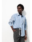 Chemise Rayée Femme - Bleu Raye