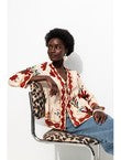 Blouse Imprimée à Nouettes - Naturel Imprime