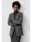 Veste de Tailleur Effet Chiné - Multicolore Imprime