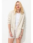 Veste de Tailleur Femme - Naturel Uni Clair