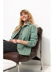 Alma Veste Surchemise Rayée - Gris Uni Fonce