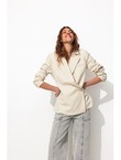 Veste de Tailleur Femme - Naturel Uni Clair