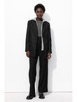 Veste de Tailleur à Capuche - Noir Uni Fonce