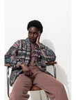 Veste Matelassée Imprimée - Multicolore Imprime