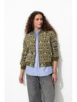 Blouson en Broderie Anglaise - Kaki Uni Fonce