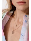 Collier Doré 2 Rangs Femme - Jaune Uni Colore