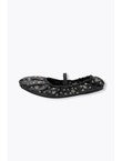 Ballerines-babies Cuir Perlé - Noir Uni Fonce