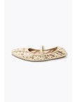 Ballerines-babies Cuir Perlé - Naturel Uni Clair