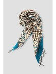 Echarpe Folk Tissée Femme - Naturel Imprime
