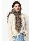 Foulard Léopard Femme - Grège Imprime