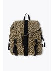 Sac à Dos Léopard Femme - Grège Imprime
