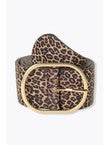 Ceinture Léopard en Cuir - Grège Imprime