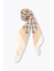 Foulard Carré Imprimé Femme - Rose Uni Colore