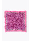 Foulard Imprimé Léopard Femme - Rose Imprime