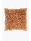 Foulard Imprimé Léopard Femme - Grège Imprime